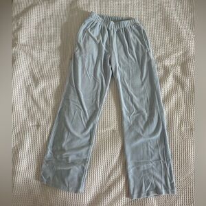 Brandy Melville Light Blue Velvet Anastasia Sweatpants